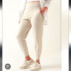 NWT Athleta Beige VeniceJoggers-Abalone...SIZE;L
